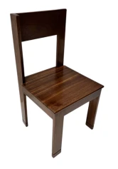 Art Deco Side Chair by J.A. Muntendam, Walnut, Dutch Design, 1920s